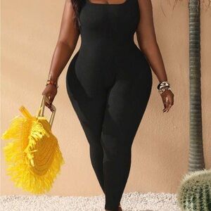 Black Sleeveless Jumpsuit